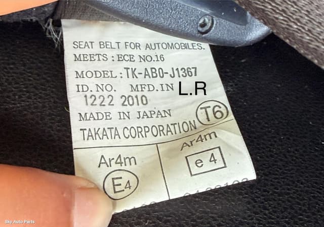 Seatbelt/Stalk