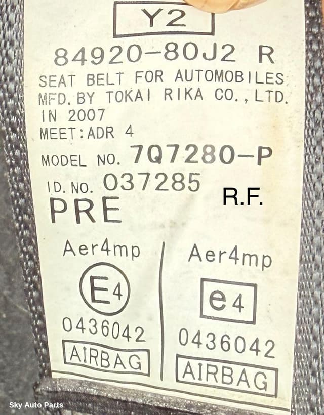Seatbelt/Stalk