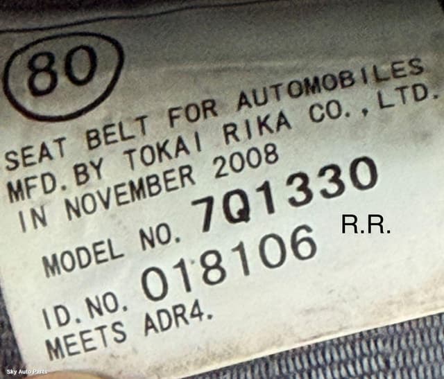 Seatbelt/Stalk