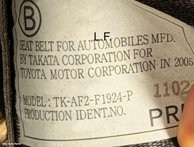 Seatbelt/Stalk