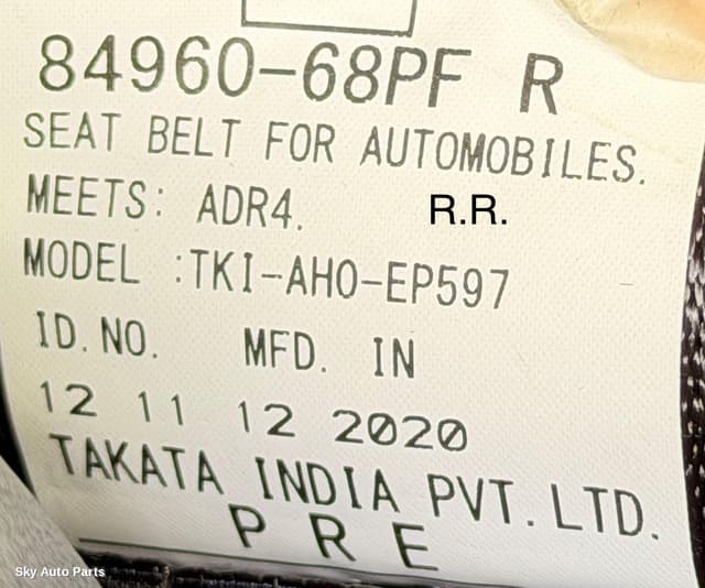 Seatbelt/Stalk