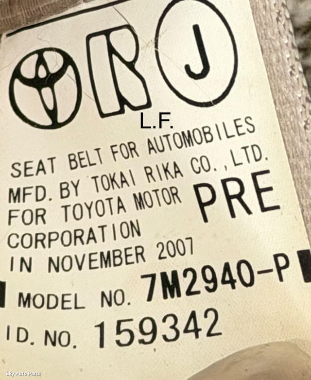 Seatbelt/Stalk
