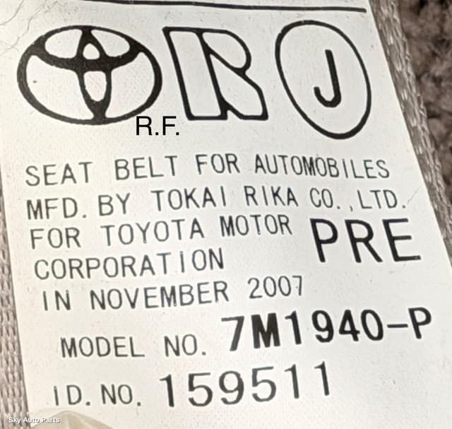 Seatbelt/Stalk