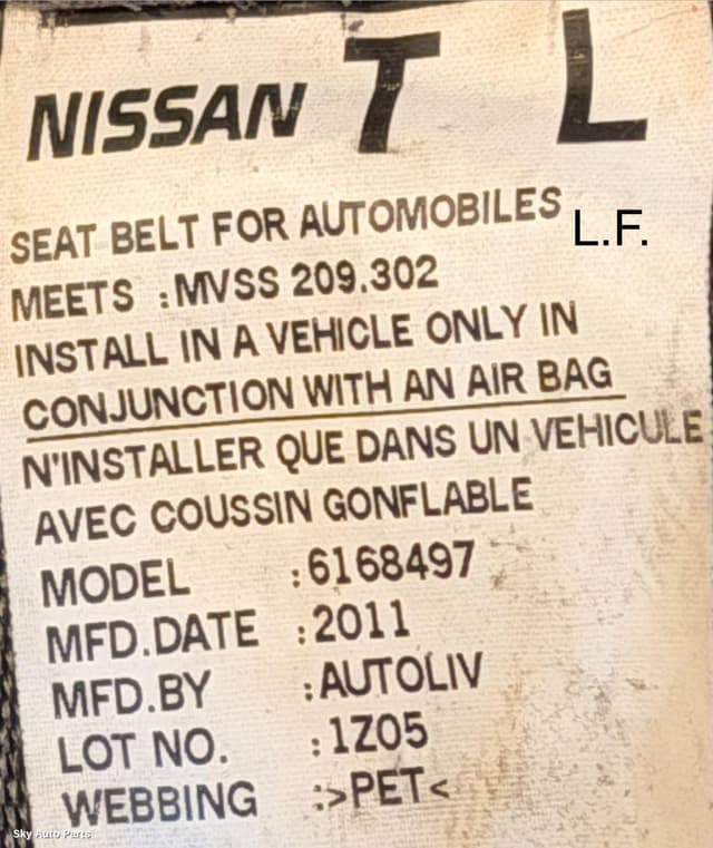 Seatbelt/Stalk