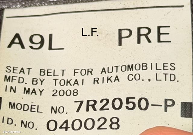 Seatbelt/Stalk
