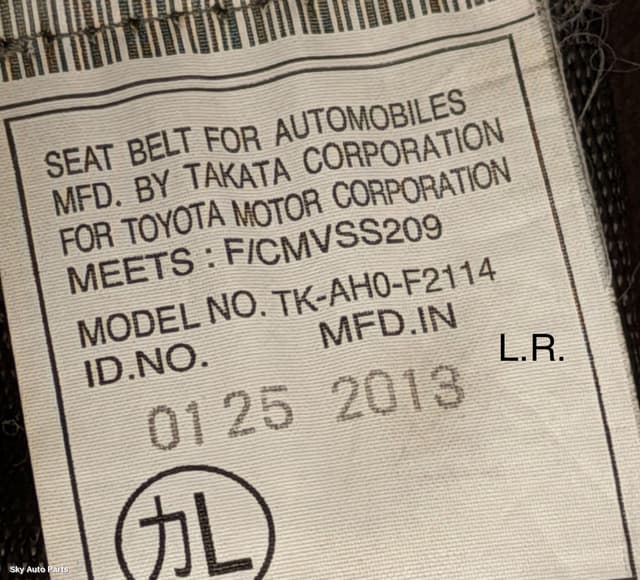 Seatbelt/Stalk