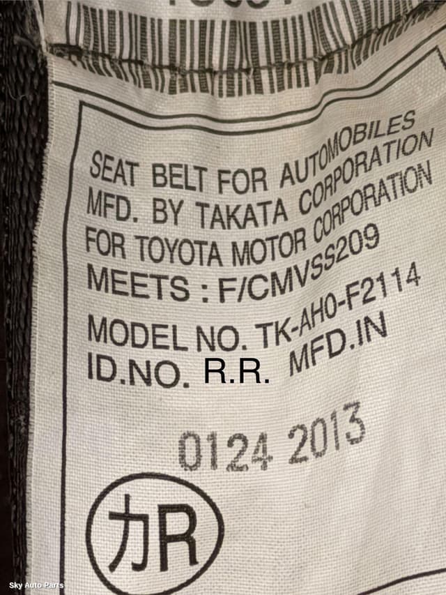 Seatbelt/Stalk