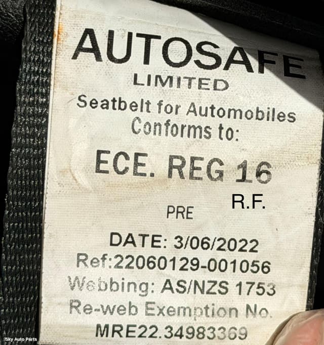 Seatbelt/Stalk