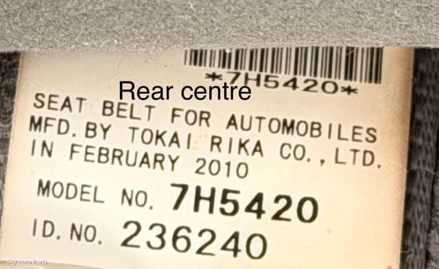 Seatbelt/Stalk