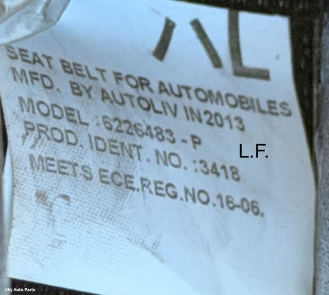 Seatbelt/Stalk