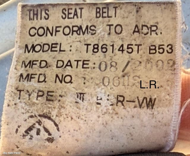 Seatbelt/Stalk