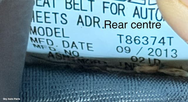 Seatbelt/Stalk