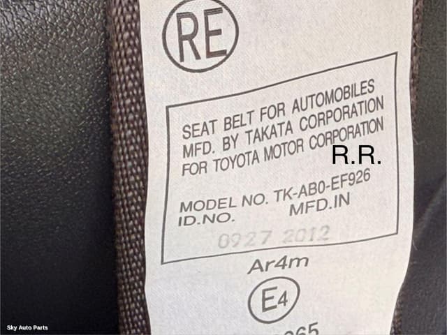 Seatbelt/Stalk
