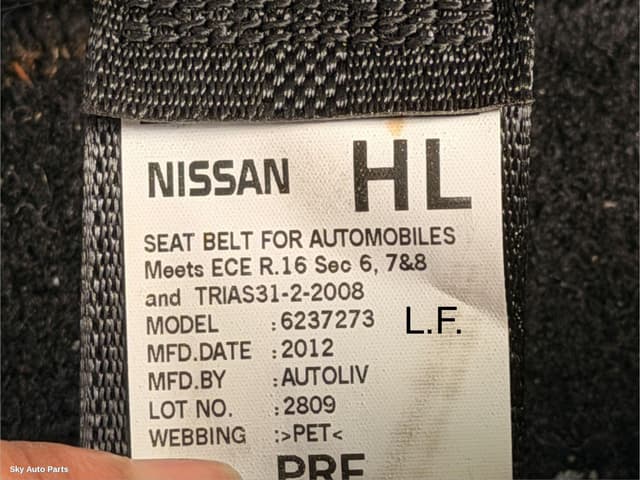 Seatbelt/Stalk