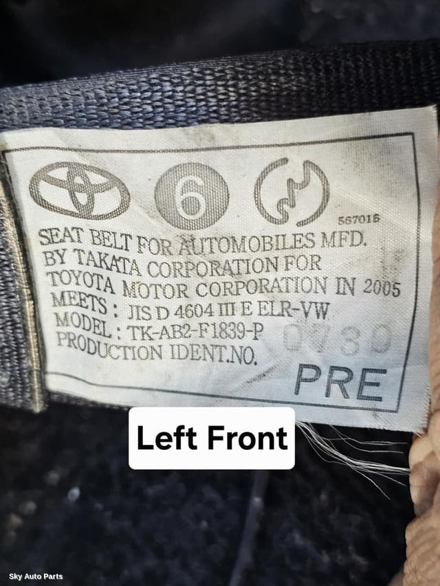 Seatbelt/Stalk