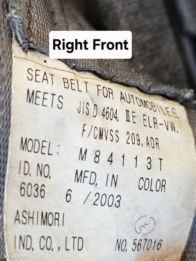 Seatbelt/Stalk