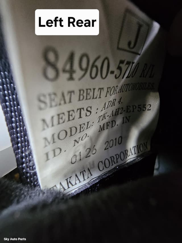 Seatbelt/Stalk