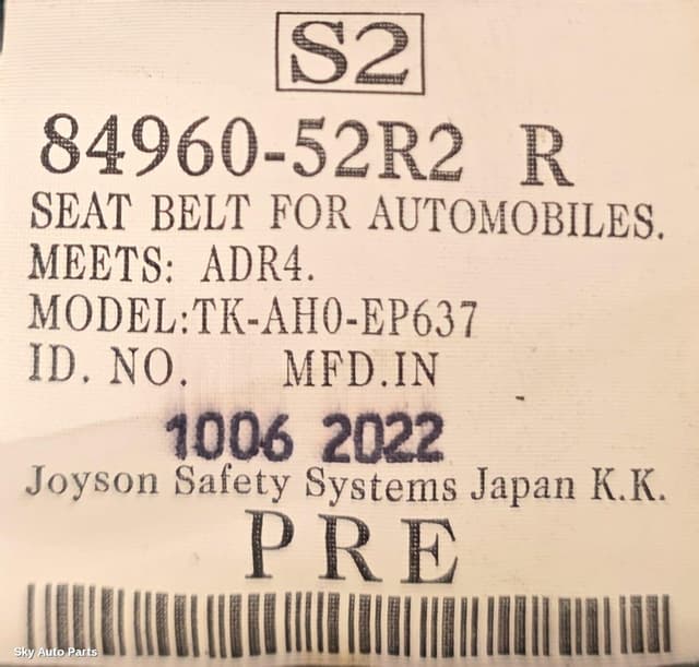 Seatbelt/Stalk
