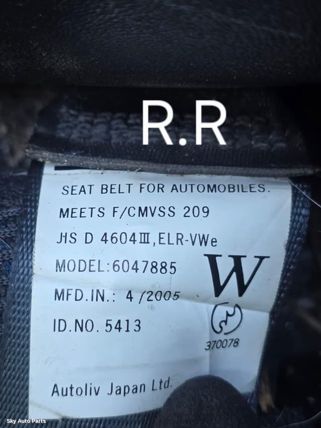 Seatbelt/Stalk