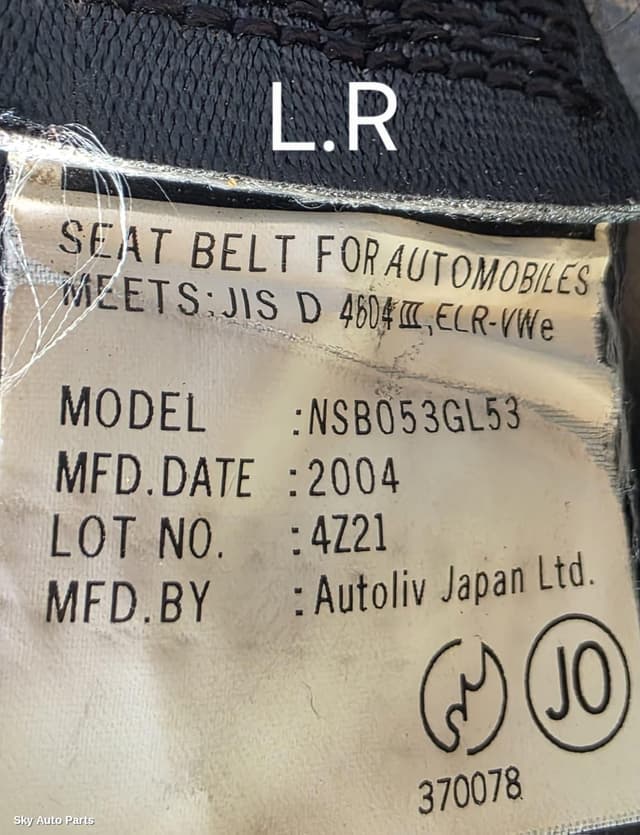 Seatbelt/Stalk